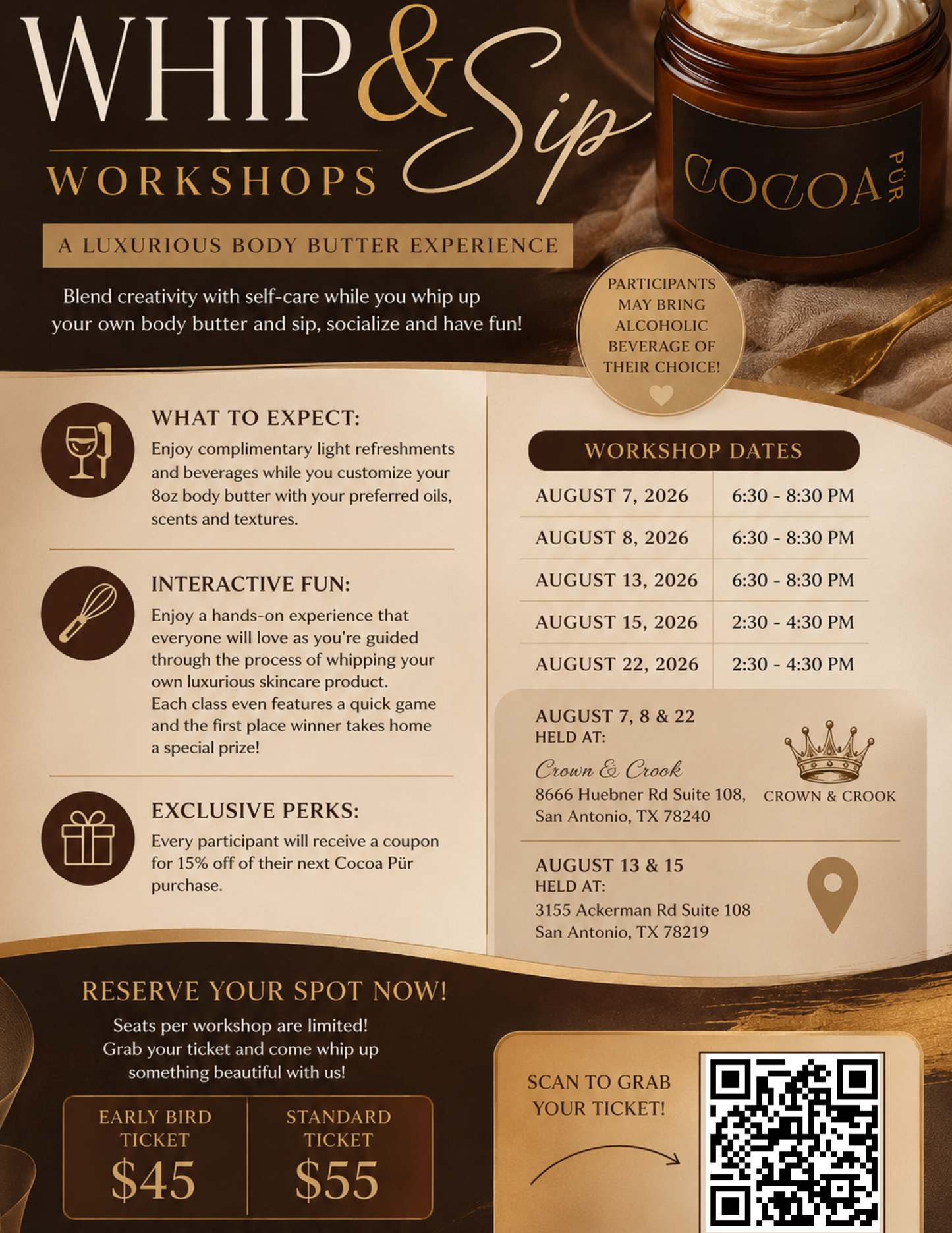 Whip & Sip Workshop
